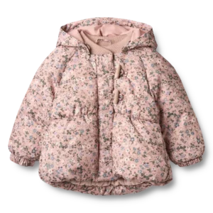 Olga Pufferjakke - Rose powder flowers - 9-12 MDR.