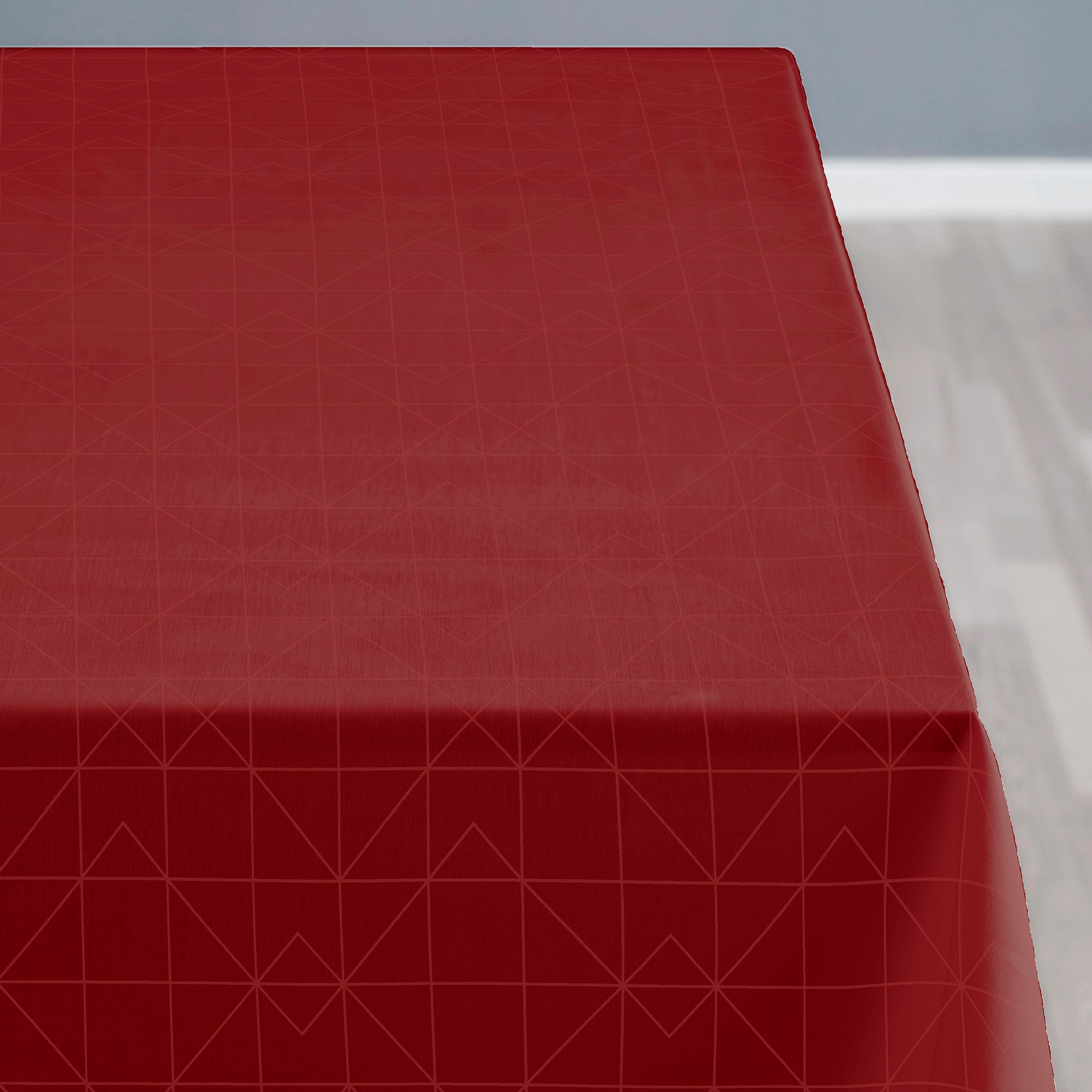 Södahl Damaskdug Refined, Red 140x270 cm