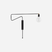 House Doctor – Væglampe, Swing, Sort, 70cm