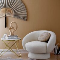 Bloomingville - Ted Loungestol, Hvid, Polyester