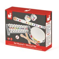 Janod Musiksæt - med 5 instrumenter - multi prikker