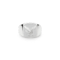 IX Eagle Signet Ring Silver