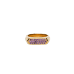 IX Mini Hexagon Ring Purple