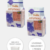 Fodax Neutral - Kylling Okse Gris - 2 x 10 kg - BARF til alle hunde