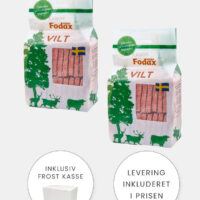 Fodax Vilt - Okse Rensdyr Hjort Elg - 2 x 10 kg- BARF til sensitive hunde