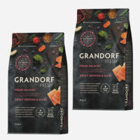 Grandorf Fresh Adult – Frisk Laks og Kornfri – 2 x 10 kg