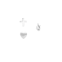 IX Trinity Sticker Silver Smykkesæt