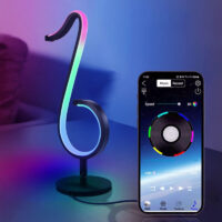 Nodeformet 3D LED lampe til musikelskere
