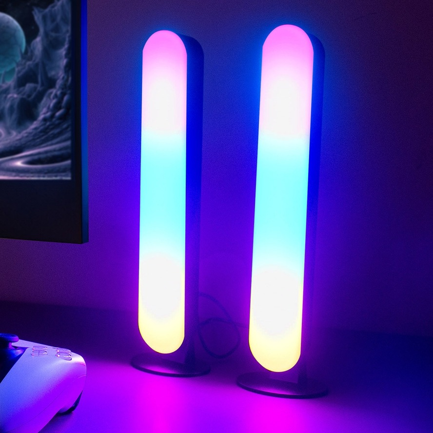 Smart musikstyret LED gamer lamper - 2 stk