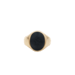 IX Oval Signet Ring Hawks Eye
