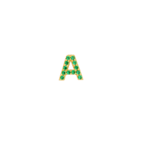 IX Letter Green Earring