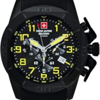 Swiss Alpine Military Tornado Black Silicone Herreur
