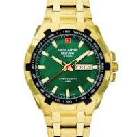 Swiss Alpine Military Day Date Green Herreur