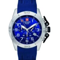 Swiss Alpine Military Tornado Blue Silicone Herreur