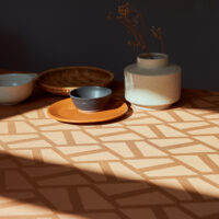 Compliments Damaskdug Ice, Golden 140×320 cm
