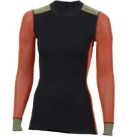 Aclima Crew Neck Hiking Wool W Black / Poinciana / Oli XL