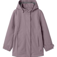 NAME IT Lang Softshell Jakke Alfa08 Elderberry