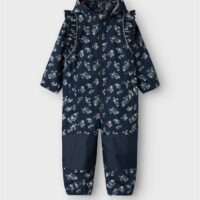 NAME IT Solftshell Dragt Alfa Dark Sapphire Blomster