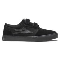 Lakai Griffin Kids Skater Sko m. Ruskind Sort/Sort