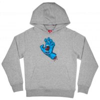 Santa Cruz Hættetrøje Screaming Hand Heather Grey